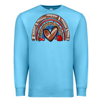Ocean Blue football rainbow Premium Sweatshirt - Zillion Design Studio