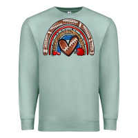 Seafoam football rainbow Premium Sweatshirt - Zillion Design Studio