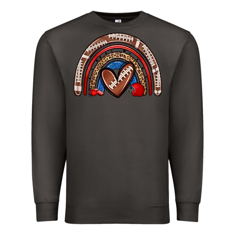 Football Rainbow Premium Sweatshirt by Zillion Design Studio | Teevron