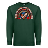 Sports Green football rainbow Premium Sweatshirt - Zillion Design Studio