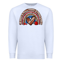 White football rainbow Premium Sweatshirt - Zillion Design Studio