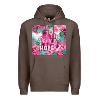 Coffee Breast Cancer Boxing Gloves Premium Hoodie - Artiststas