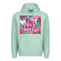 Seafoam Breast Cancer Boxing Gloves Premium Hoodie - Artiststas
