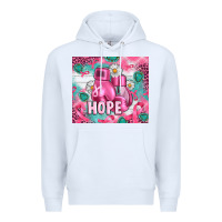 White Breast Cancer Boxing Gloves Premium Hoodie - Artiststas
