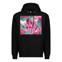 Black Breast Cancer Boxing Gloves Premium Hoodie - Artiststas