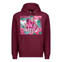 Burgundy Breast Cancer Boxing Gloves Premium Hoodie - Artiststas