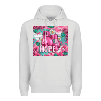 Dove Grey Breast Cancer Boxing Gloves Premium Hoodie - Artiststas