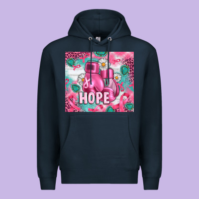 Breast Cancer Boxing Gloves Premium Hoodie Designed By Artiststas