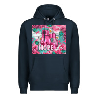 Navy Breast Cancer Boxing Gloves Premium Hoodie - Artiststas