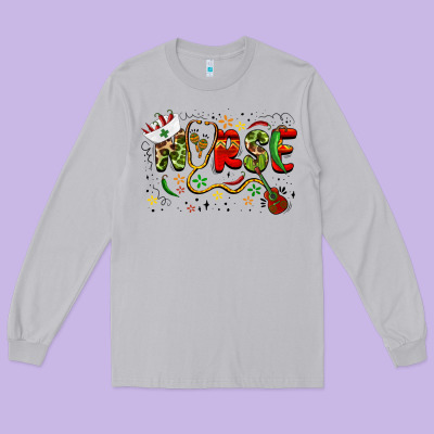 Cinco De Mayo Nurse Long Sleeve Tee Designed By Barkaloodesign