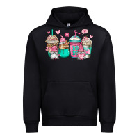 Valentines Day Gnomes Coffee Cups Urban Hoodie | Teevron