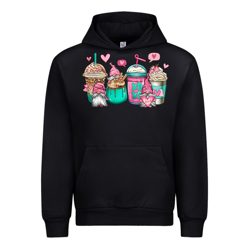 Valentines Day Gnomes Coffee Cups Urban Hoodie by Jasminsmagicworld | Teevron
