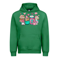 Emerald valentines day gnomes coffee cups Urban Hoodie - Jasminsmagicworld
