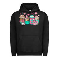 Pigment Black valentines day gnomes coffee cups Urban Hoodie - Jasminsmagicworld