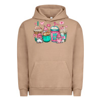 Pigment Burro valentines day gnomes coffee cups Urban Hoodie - Jasminsmagicworld
