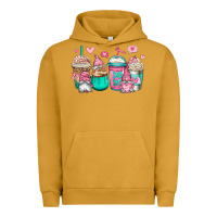 Pigment Peanut Butter valentines day gnomes coffee cups Urban Hoodie - Jasminsmagicworld