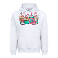 White valentines day gnomes coffee cups Urban Hoodie - Jasminsmagicworld