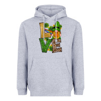 Heather Grey st patricks day gnomes shamrock love Heavyweight Hoodie - RanaPortraitStore