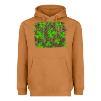 Meerkat st patricks day shamrock and leopard distressed ba Heavyweight Hoodie - RanaPortraitStore