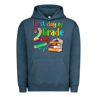 Pigment Midnight Navy last day of second grade Urban Hoodie - Artiststas
