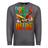Charcoal Heather pre k dude Premium Sweatshirt - texasbilliewilder