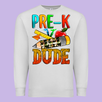 Pre K Dude Premium Sweatshirt Designed By Texasbilliewilder