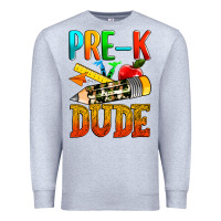 Heather Grey pre k dude Premium Sweatshirt - texasbilliewilder