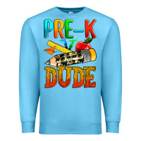 Ocean Blue pre k dude Premium Sweatshirt - texasbilliewilder
