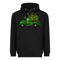 Black st patricks truck shamrock horseshoe gold Heavyweight Hoodie - RanaPortraitStore