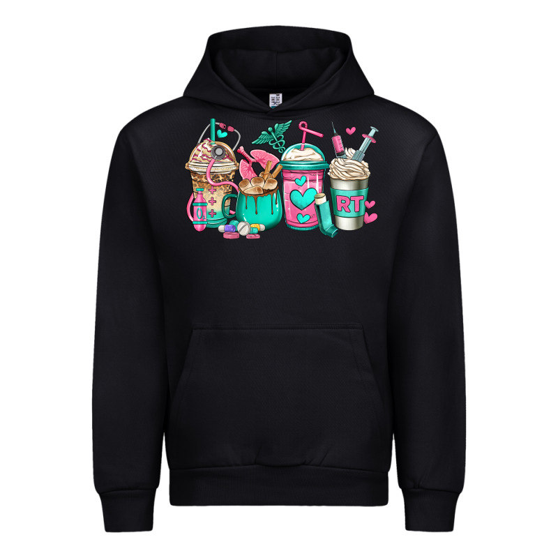 Rt Respiratory Therapist Coffee Cups Urban Hoodie by Jasminsmagicworld | Teevron
