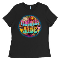 Black western groovy teachers aide Ladies Tee - BarkalooDesign