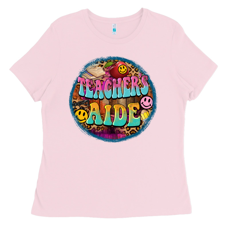 Western Groovy Teachers Aide Ladies Tee by BarkalooDesign | Teevron