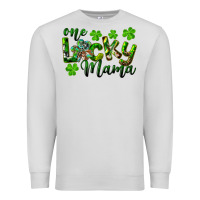 Dove Grey st. patrick's day one lucky mama Premium Sweatshirt - RanaPortraitStore