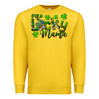 Lemon st. patrick's day one lucky mama Premium Sweatshirt - RanaPortraitStore
