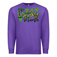 Purple st. patrick's day one lucky mama Premium Sweatshirt - RanaPortraitStore