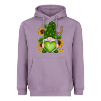 Lavender st patricks day shamrock sunflowers gnomes Heavyweight Hoodie - RanaPortraitStore