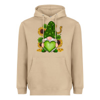 Mushroom st patricks day shamrock sunflowers gnomes Heavyweight Hoodie - RanaPortraitStore