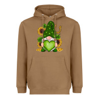 Toasted Coconut st patricks day shamrock sunflowers gnomes Heavyweight Hoodie - RanaPortraitStore