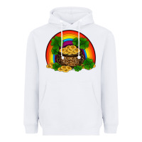 White st patricks shamrock gold leopard rainbow Heavyweight Hoodie - RanaPortraitStore