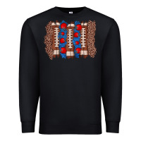 Black football brushstroke Premium Sweatshirt - Zillion Design Studio