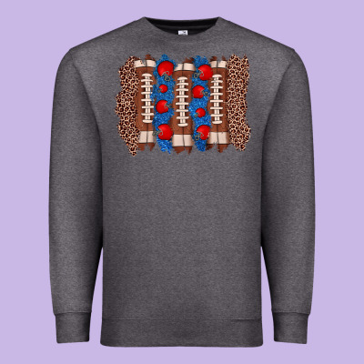 Football Brushstroke Premium Sweatshirt Designed By Zillion Design Studio