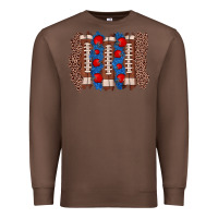 Chestnut football brushstroke Premium Sweatshirt - Zillion Design Studio