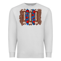 Dove Grey football brushstroke Premium Sweatshirt - Zillion Design Studio