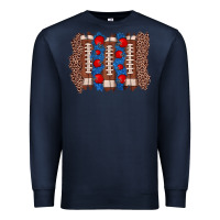 Navy football brushstroke Premium Sweatshirt - Zillion Design Studio
