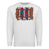 Oatmeal Heather football brushstroke Premium Sweatshirt - Zillion Design Studio