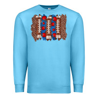 Ocean Blue football brushstroke Premium Sweatshirt - Zillion Design Studio