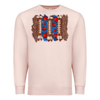 Pale Pink football brushstroke Premium Sweatshirt - Zillion Design Studio