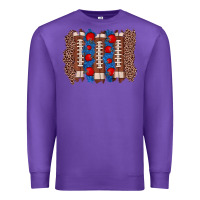 Purple football brushstroke Premium Sweatshirt - Zillion Design Studio