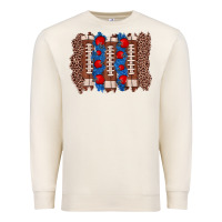 Sandshell football brushstroke Premium Sweatshirt - Zillion Design Studio