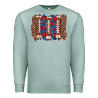 Seafoam football brushstroke Premium Sweatshirt - Zillion Design Studio